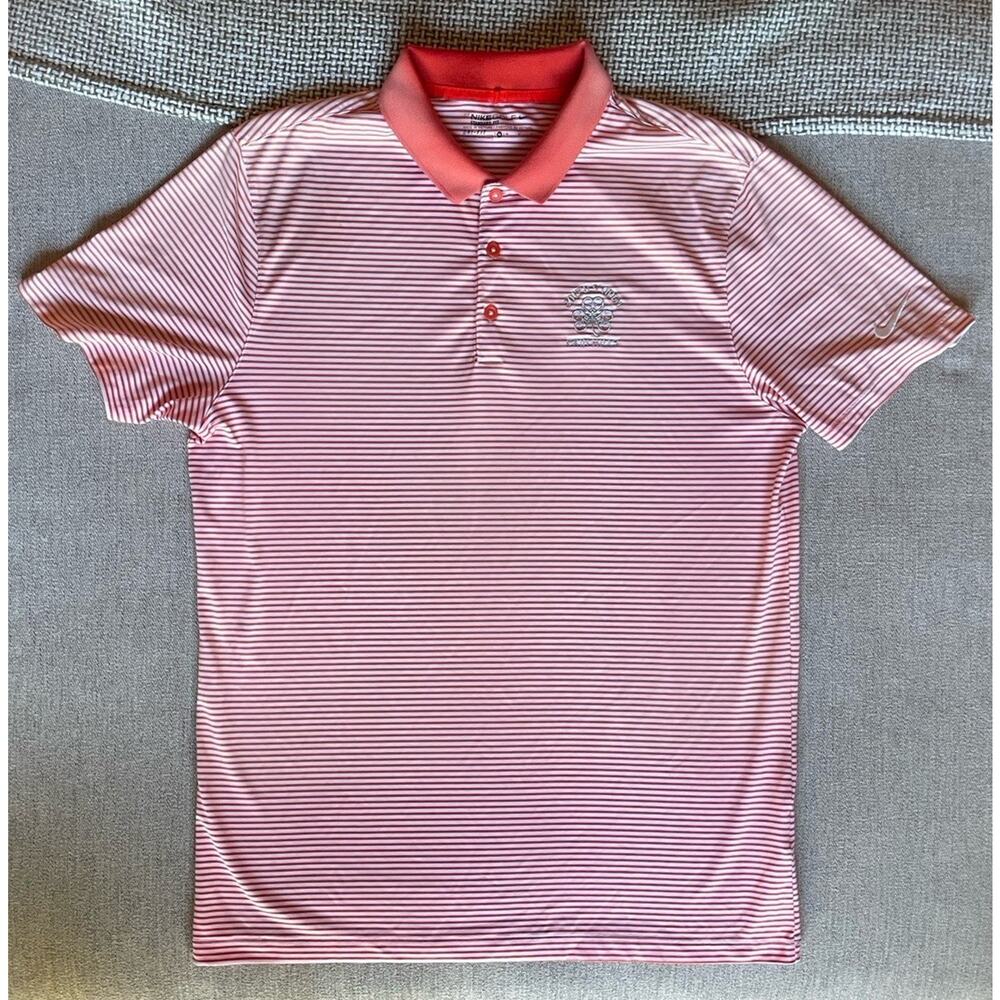 Nike Golf Polo 2017 U.S. Open Erin Hills | Orange Stripe | Men’s M Dri-Fit